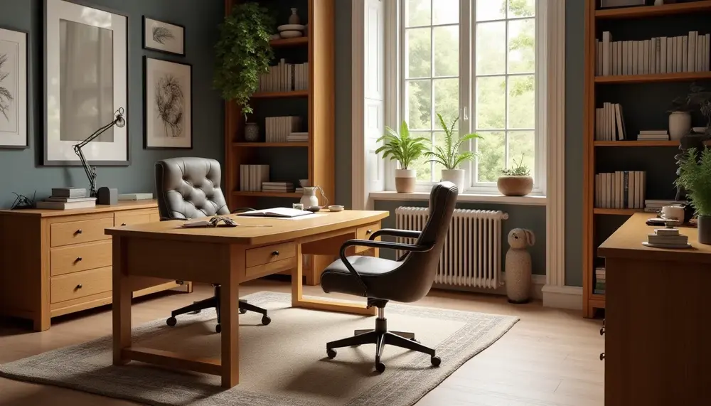 Büromöbel Eiche massiv: Zeitlose Eleganz für Ihr Büro
