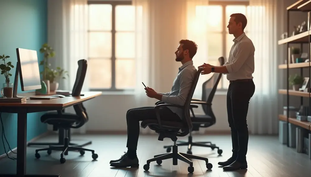 Bürostuhl ergonomisch richtig einstellen – So sitzen Sie gesund