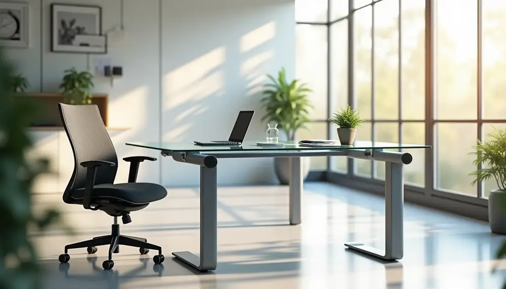 Höhenverstellbarer Schreibtisch Glas – Stilvolle Ergonomie fürs Büro