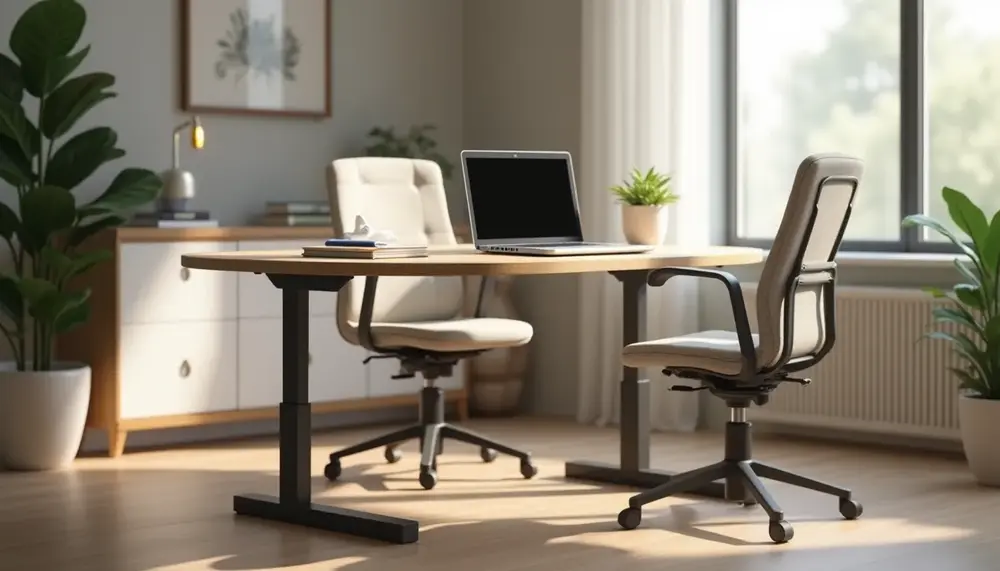 Höhenverstellbarer Schreibtisch rund: Stilvolle Ergonomie für jedes Office