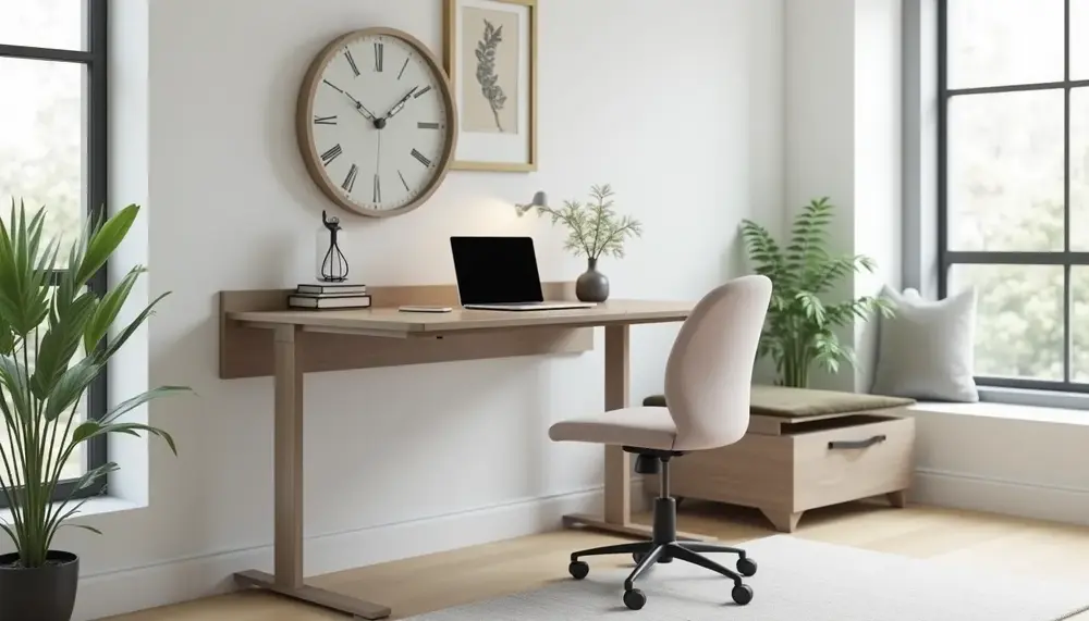Höhenverstellbarer Schreibtisch Wandmontage: Platzsparend und flexibel